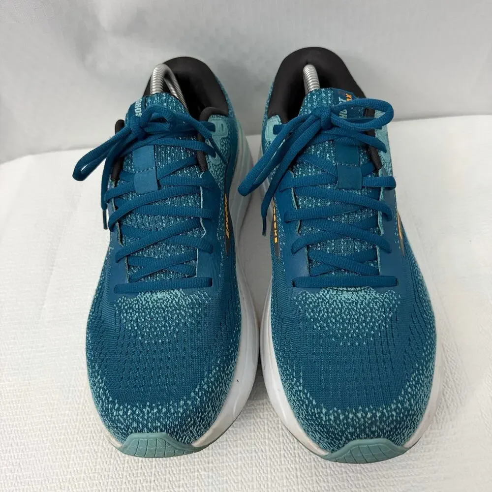 Brooks Ghost Max 2 Shoes Mens Size 11 D Running Moroccan Blue Aqua Orange Pop